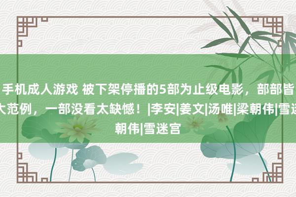 手机成人游戏 被下架停播的5部为止级电影，部部皆是大范例，一部没看太缺憾！|李安|姜文|汤唯|梁朝伟|雪迷宫