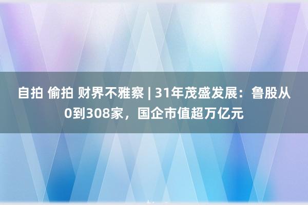 自拍 偷拍 财界不雅察 | 31年茂盛发展：鲁股从0到308家，国企市值超万亿元